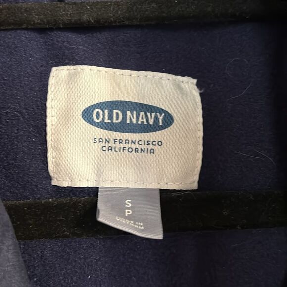 OLD NAVY Frost Free Puffer Vest Blue Size Small Women's Fleece Lined Jacket - Picture 3 of 5